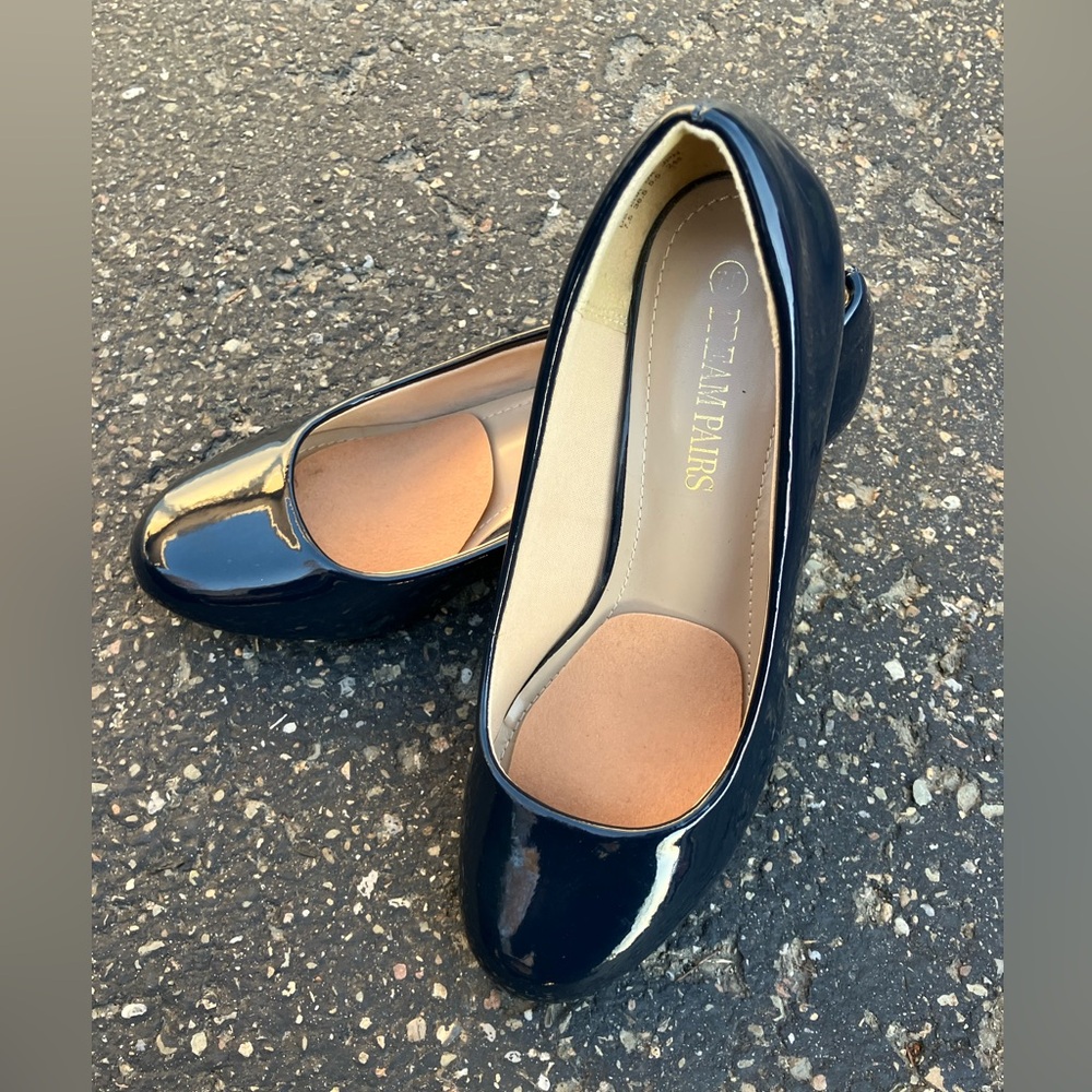 Dream Pairs Navy Blue Patent Women's Pumps Heels